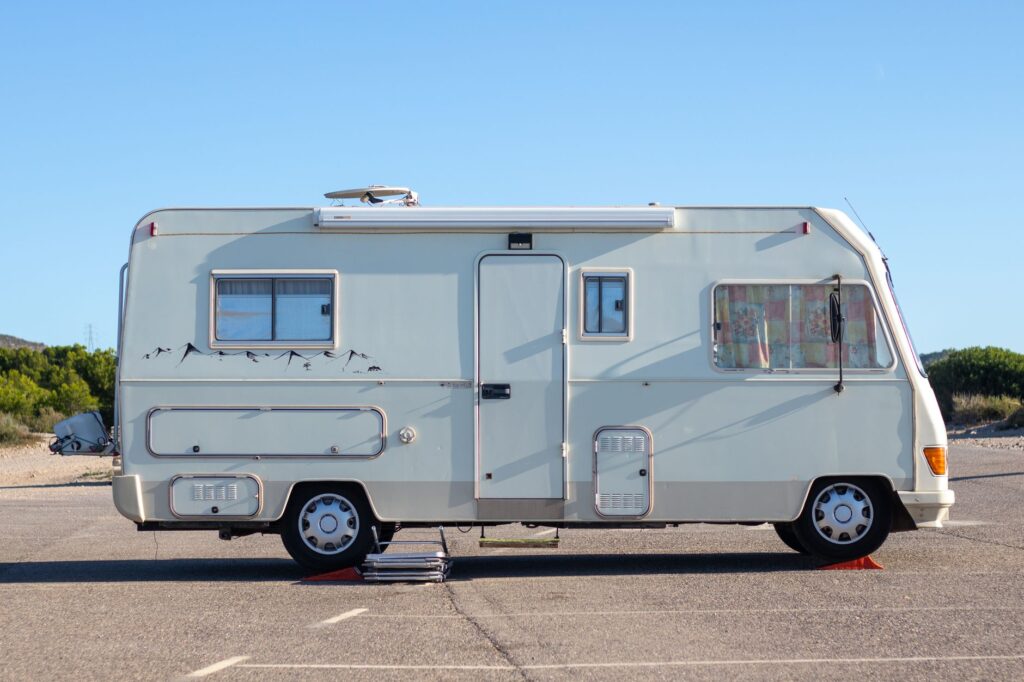 Ocala RV Owners: How to Choose a Motorhome Washing Service Near Me in 2026 2 motorhome parked at Ocala storage facility before mobile wash appointment
