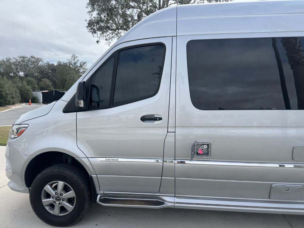 mobile auto detailing van parked in an Ocala driveway