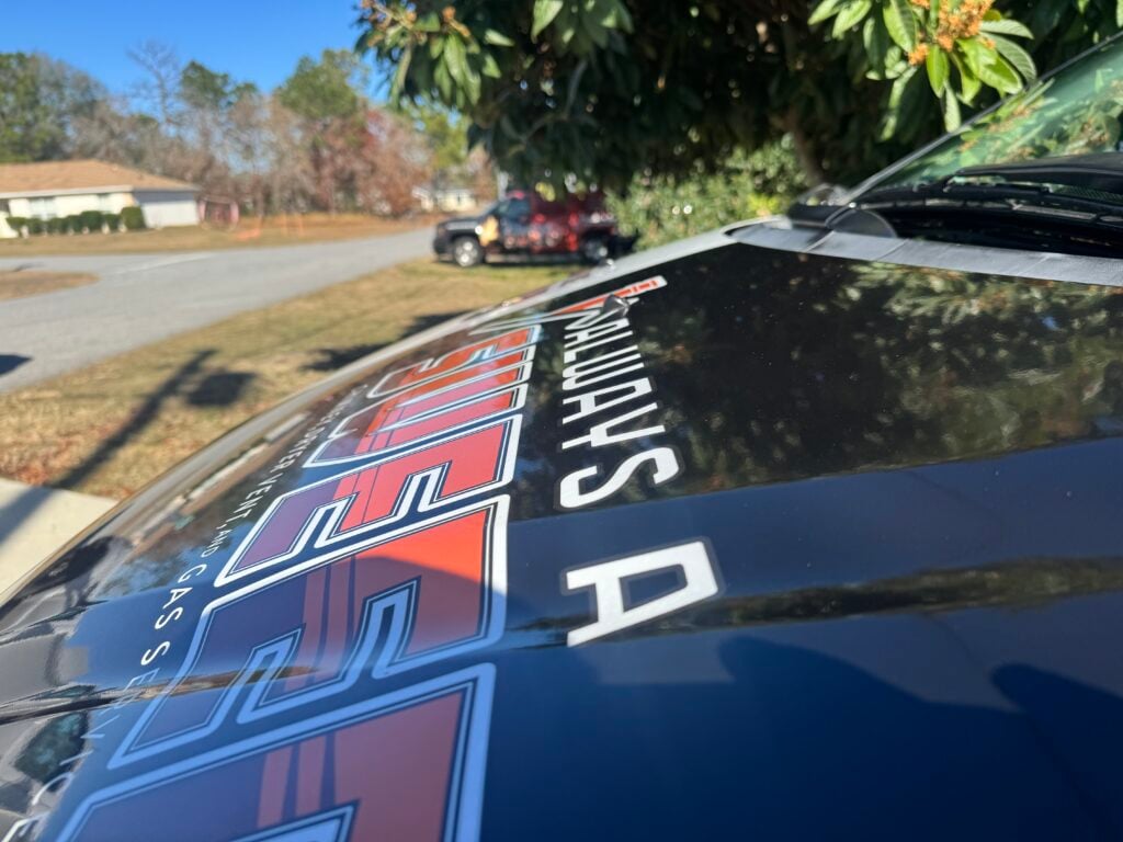 mobile car detail service van parked in Ocala neighborhood