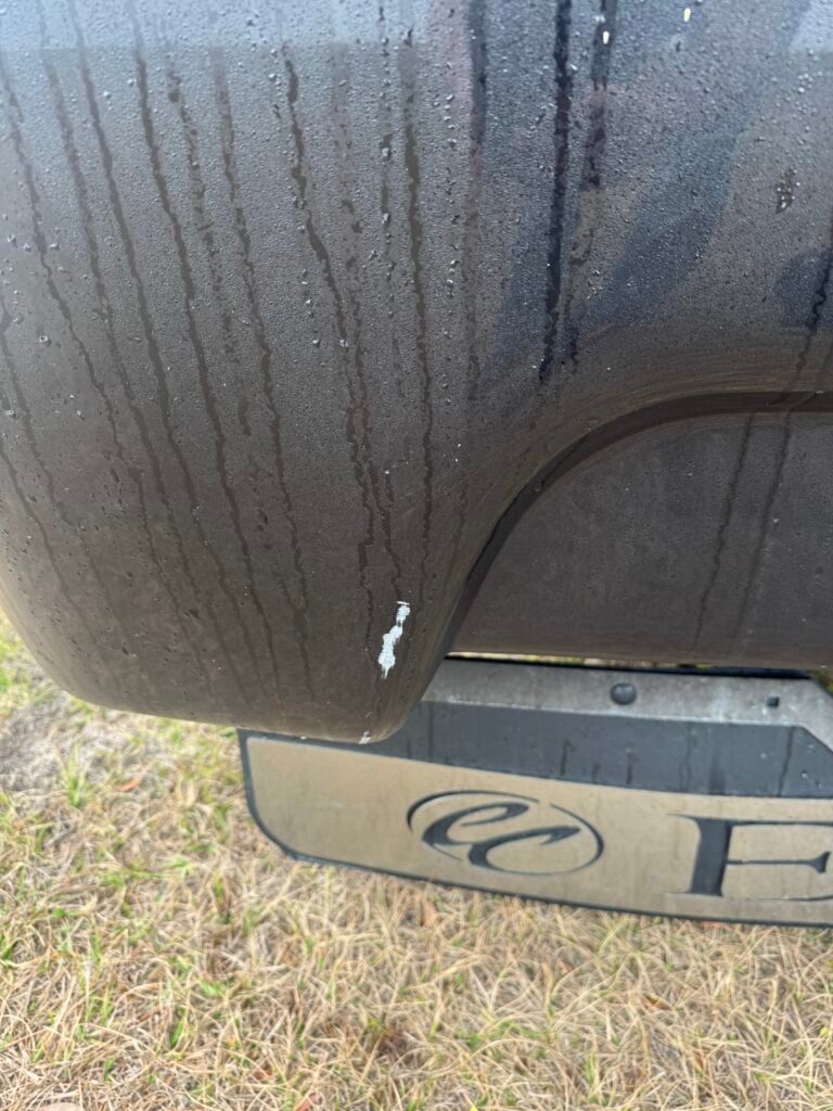 premium mobile detailing setup with water tank and buffer tools in an Ocala neighborhood