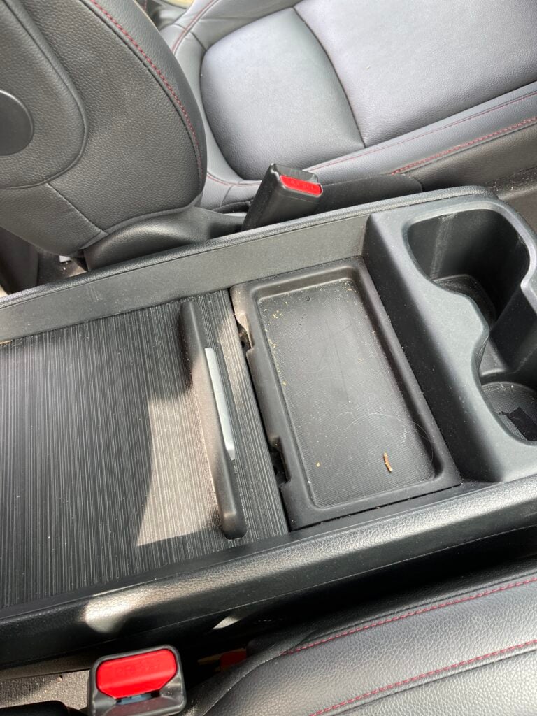 before and after interior extraction during a flexible Ocala car detailing appointment