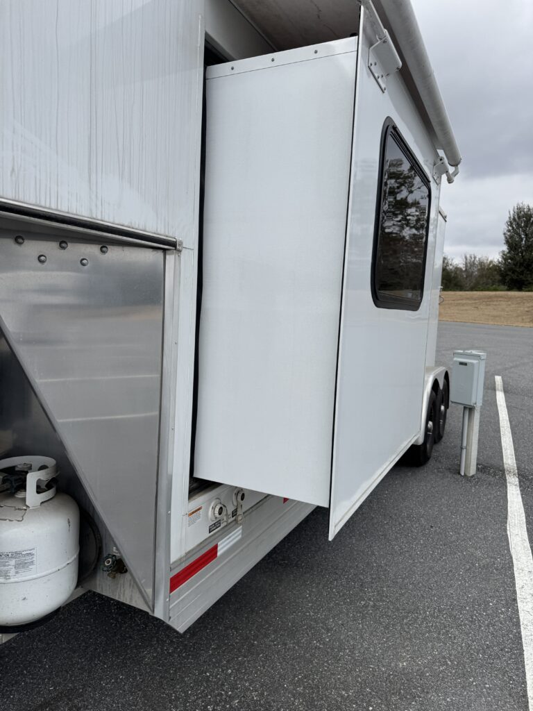 before and after shot of a motorcycle tank showing a mobile motorcycle wash near me service removing road grime
